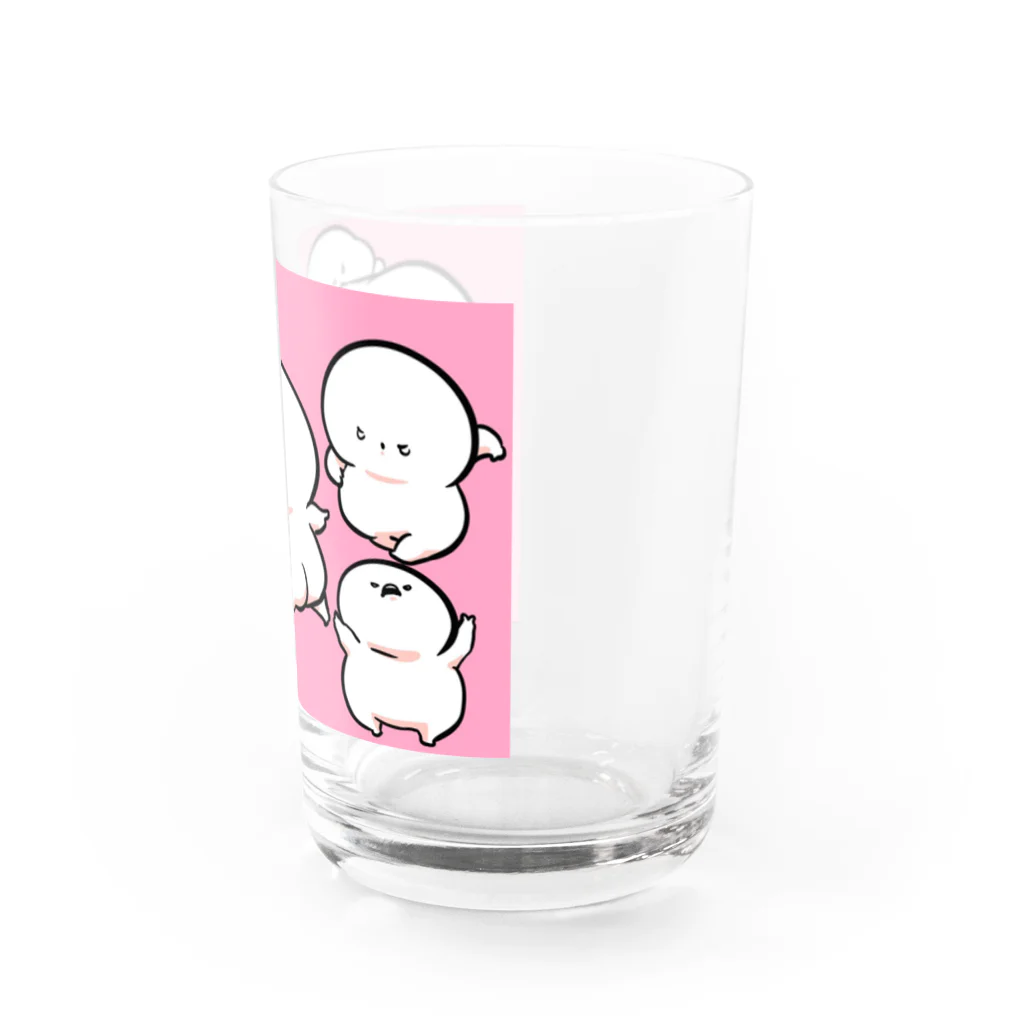 めめと屋の増えるマシュマロたち Water Glass :right