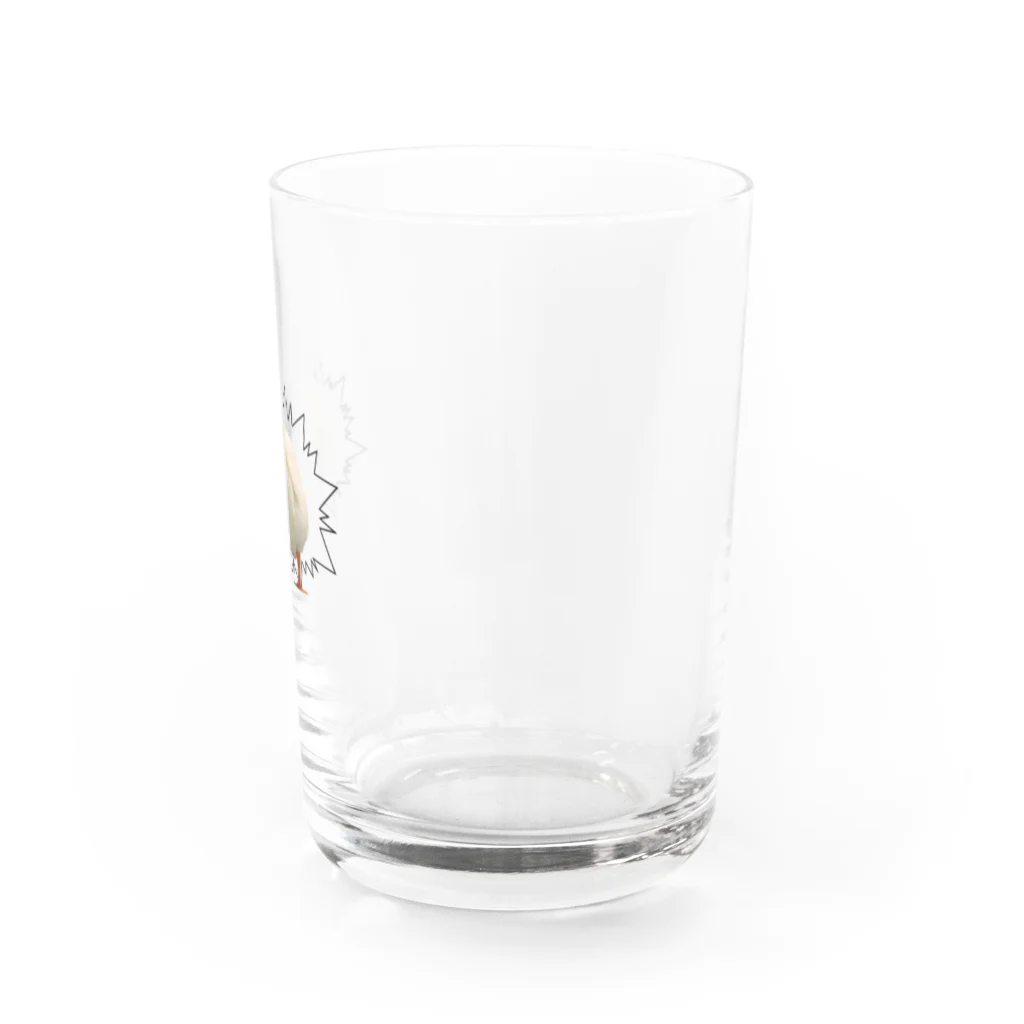 ❣️コールダックのKちゃん❣️のヒップ　ポップ　Kちゃん Water Glass :right