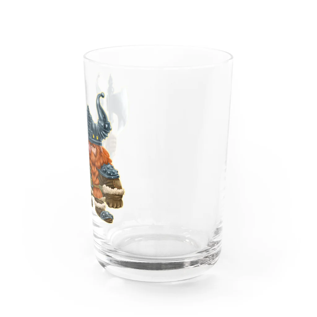 堀越ヨッシーのお店（SUZURI支店）のドワーフの青年 Water Glass :right