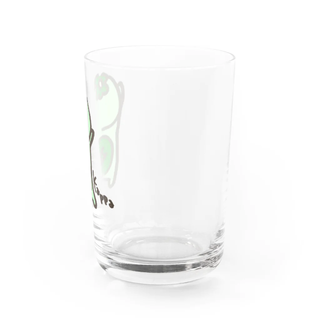 かっぱちゃんの日常のかっぱちゃん（せなか） Water Glass :right