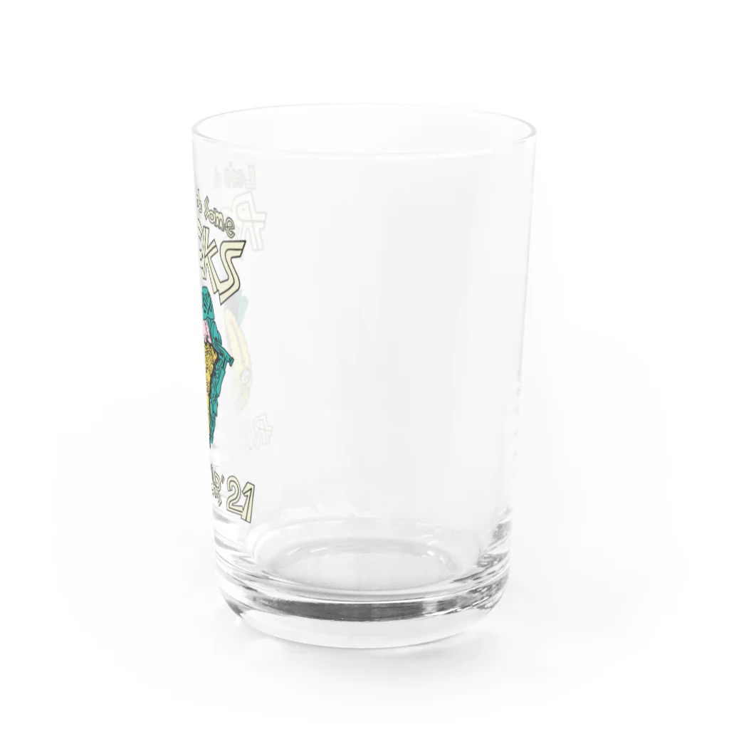 丘沢屋のROCK　緑 Water Glass :right