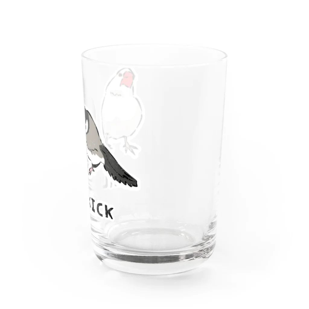 EASEの文鳥カーフキック Water Glass :right