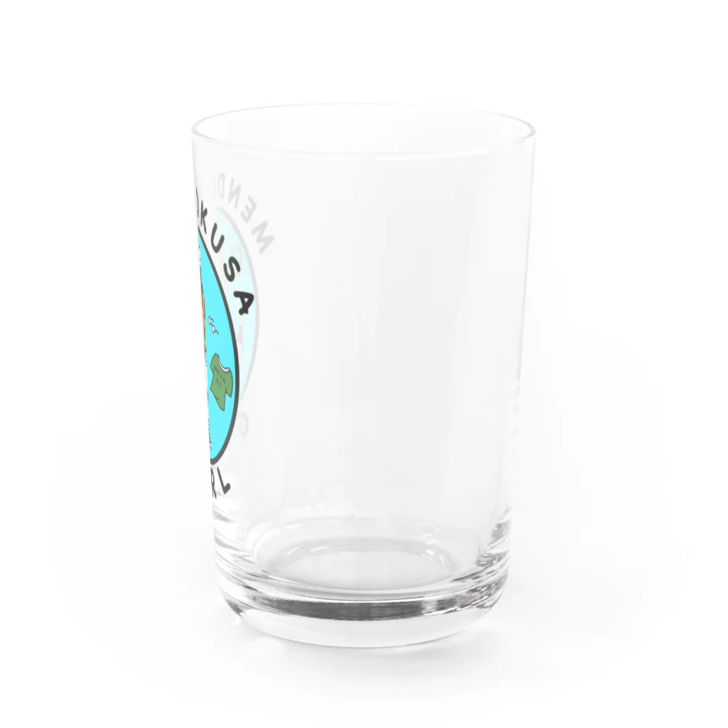 Diggin' the Donuts'のMENDOKUSA girl Water Glass :right