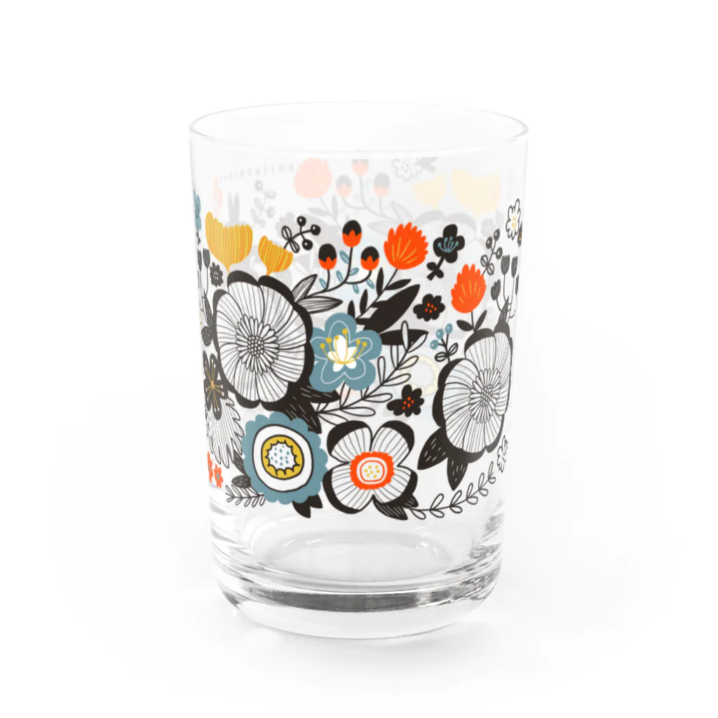 YAMAGATANIGAOE〜apparel〜の北欧風花柄グラス Water Glass :right