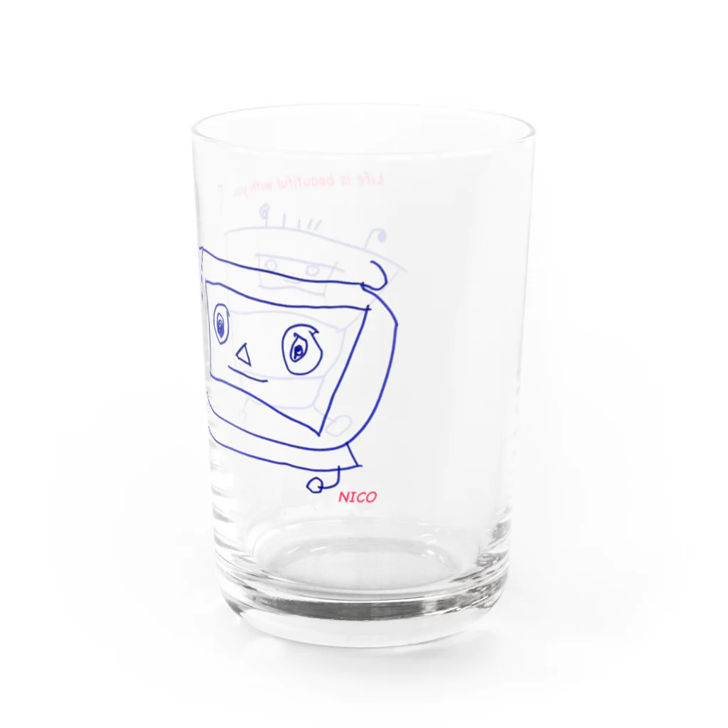 ダウン症のあるニコ（７歳）のさくひんのニコロボフレンズ Water Glass :right