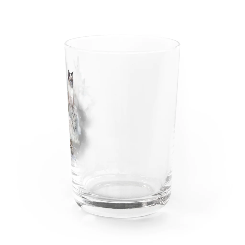 ねこスタジオの飼い猫とみんな Water Glass :right