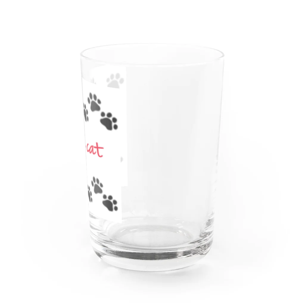 chamannuの猫 Water Glass :right