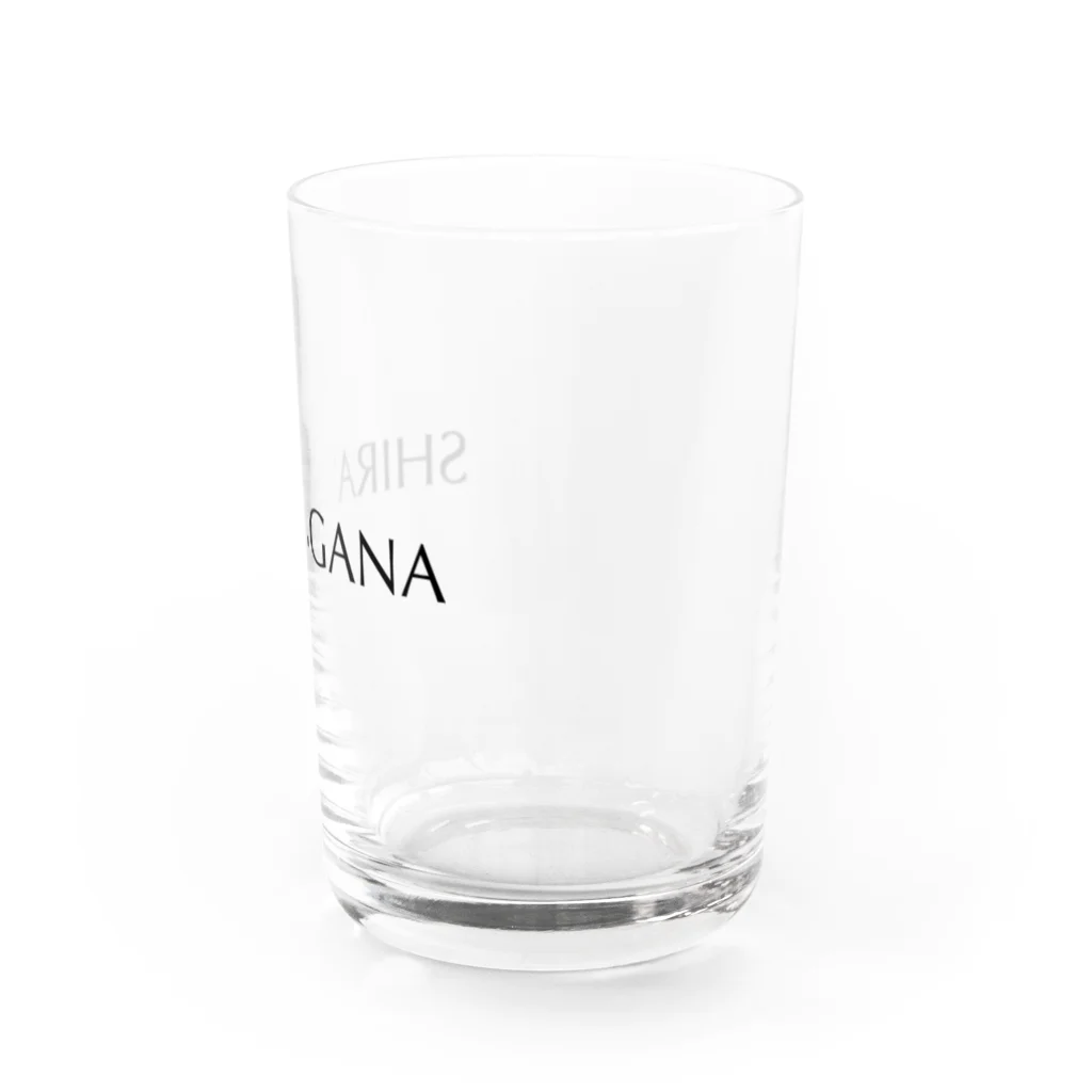 風天工房のSHIRANGANA（しらんがな）黒 Water Glass :right