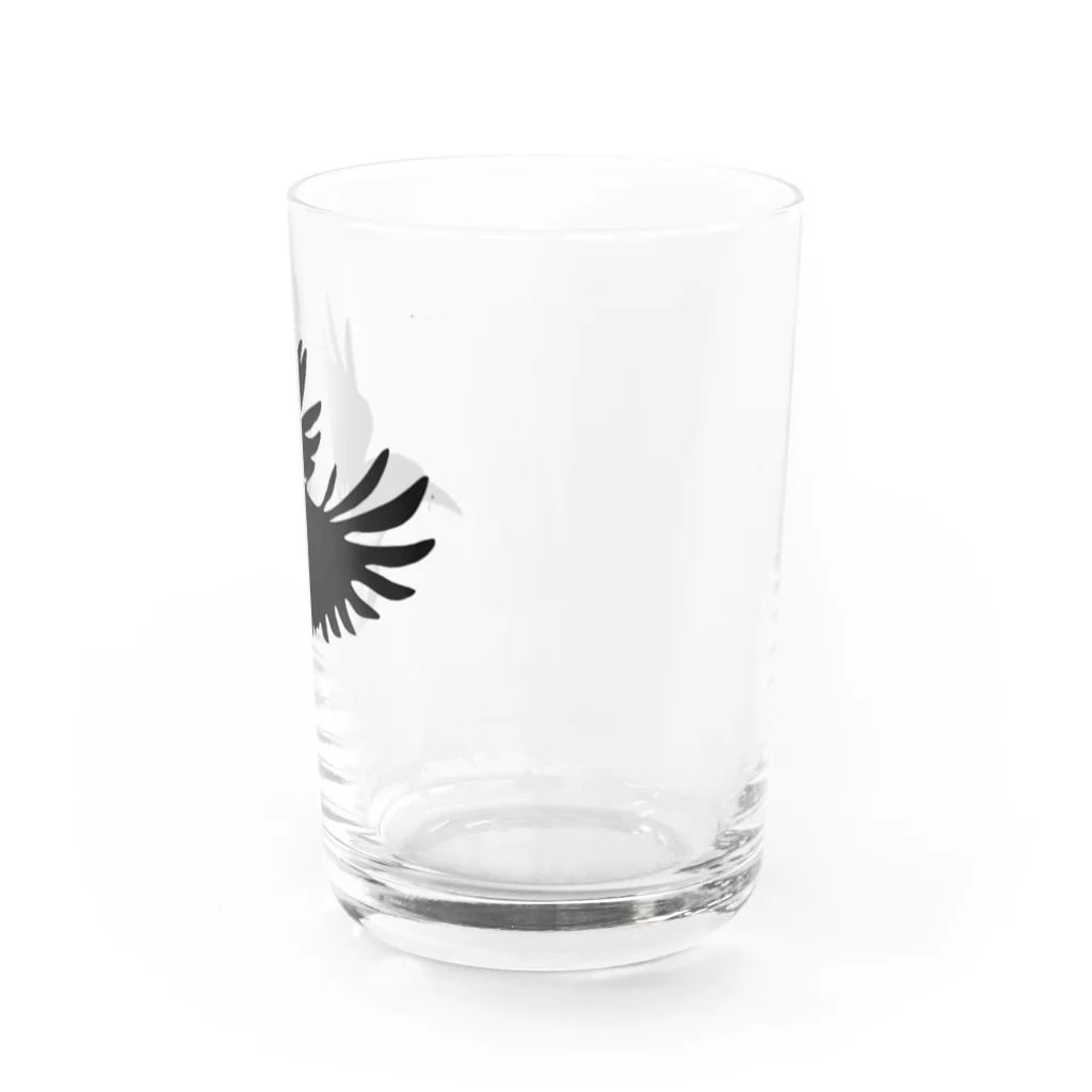 しの🦋のカラス Water Glass :right