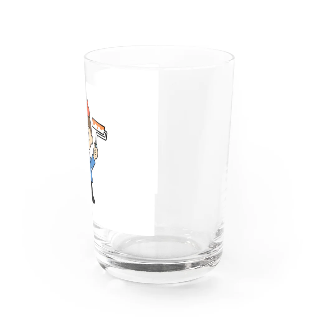 絵本　南紀「パンダ店長」シリーズのゆうやくんとローラーくん Water Glass :right