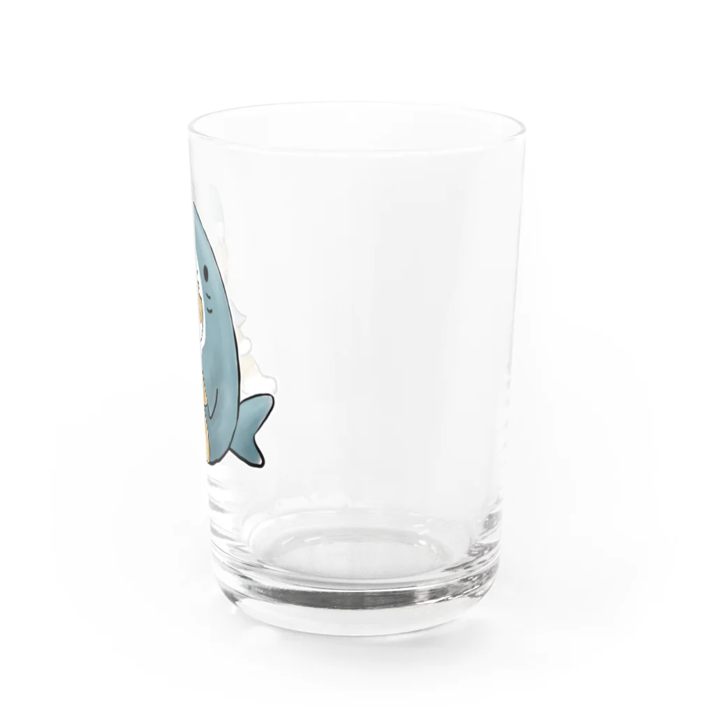 mofusandのサメにゃん グラス右面