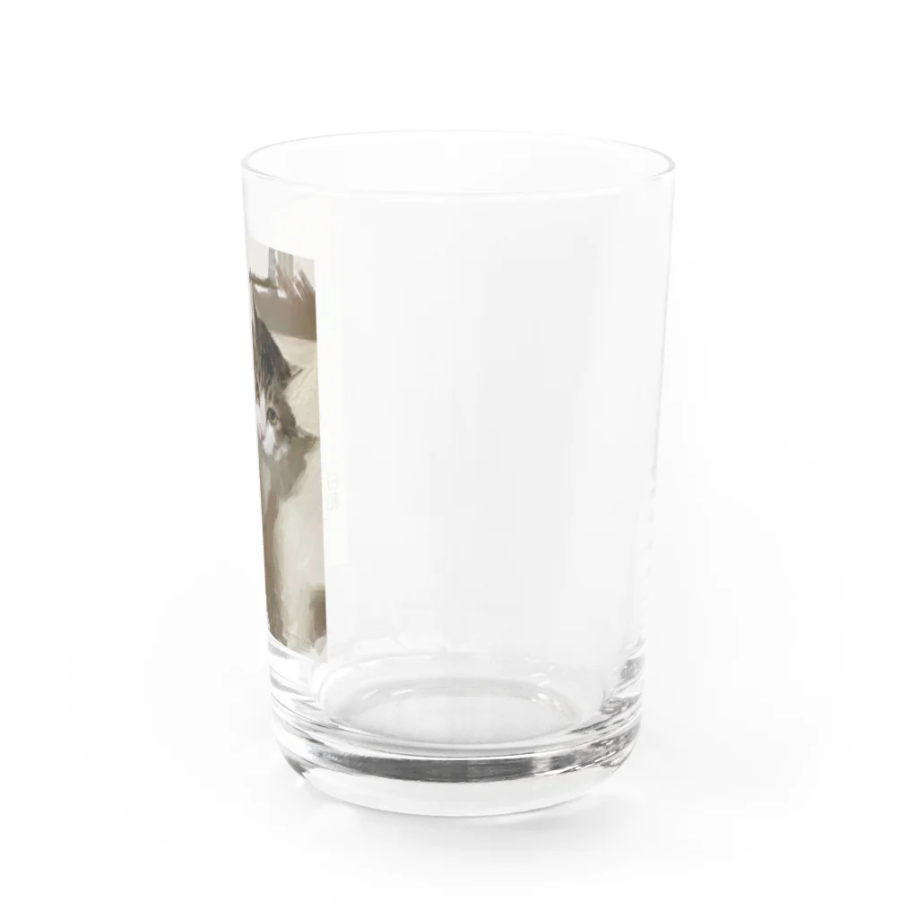 カンちゃんグッズショップのオッサン Water Glass :right