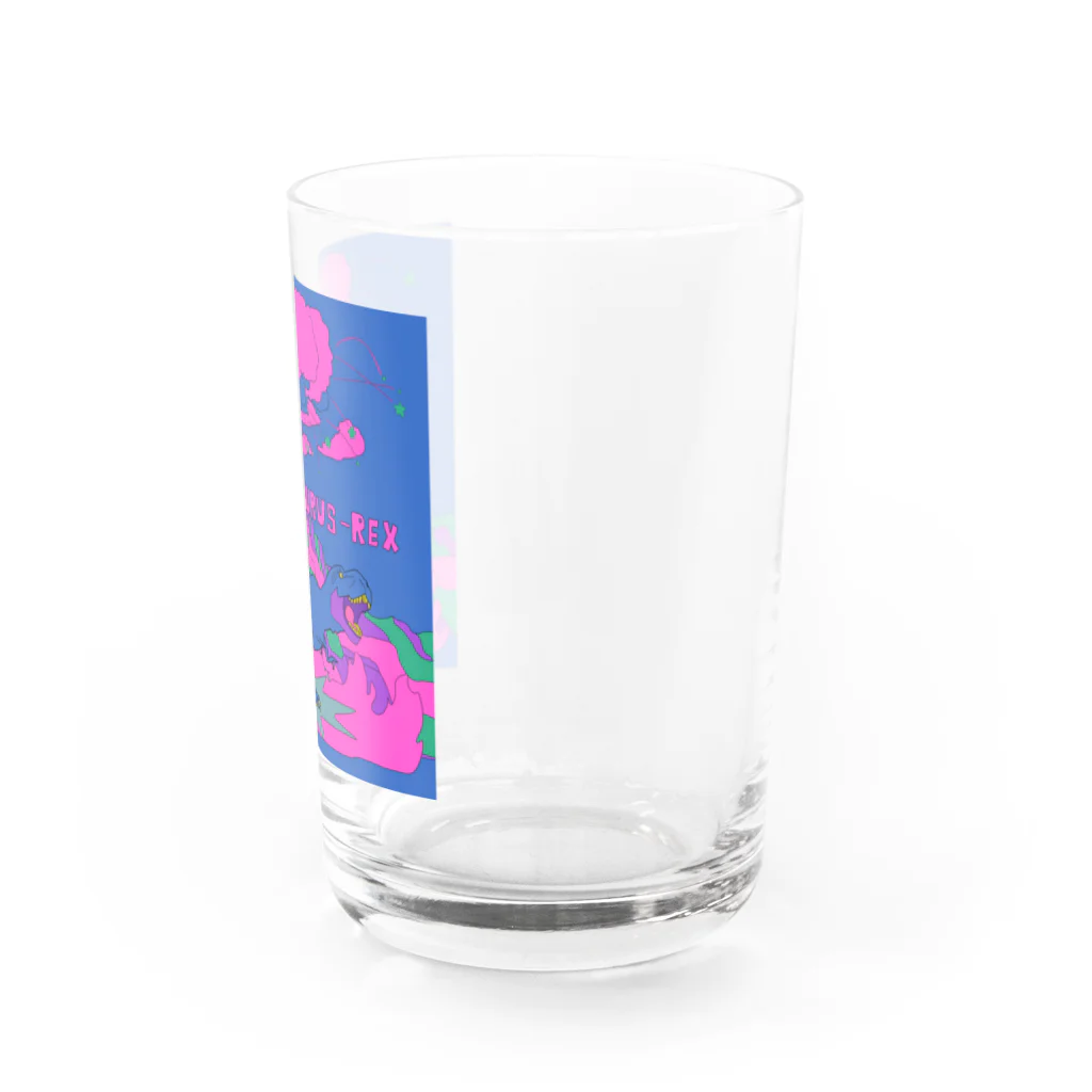 メイド　ミー　チャムのティラノサウルス Water Glass :right