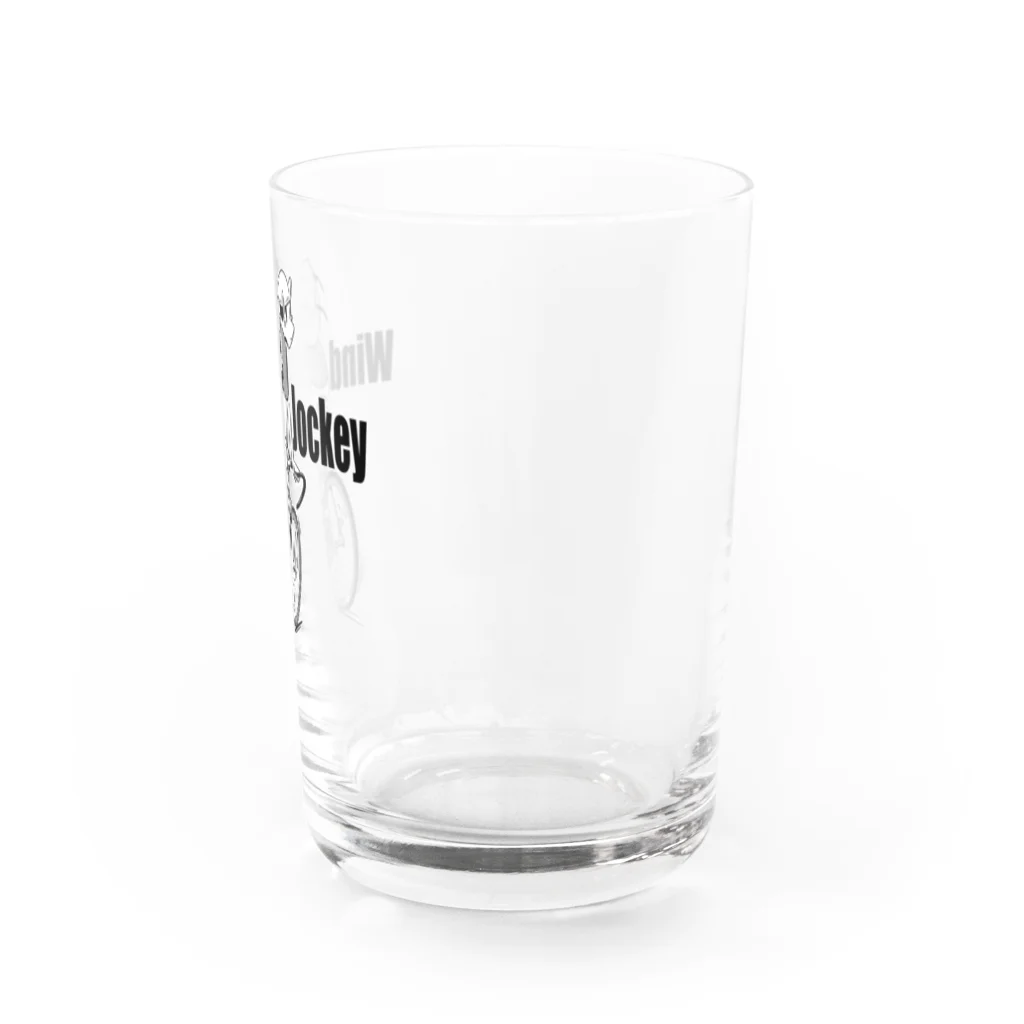 nidan-illustrationの"Wind Jockey" Water Glass :right