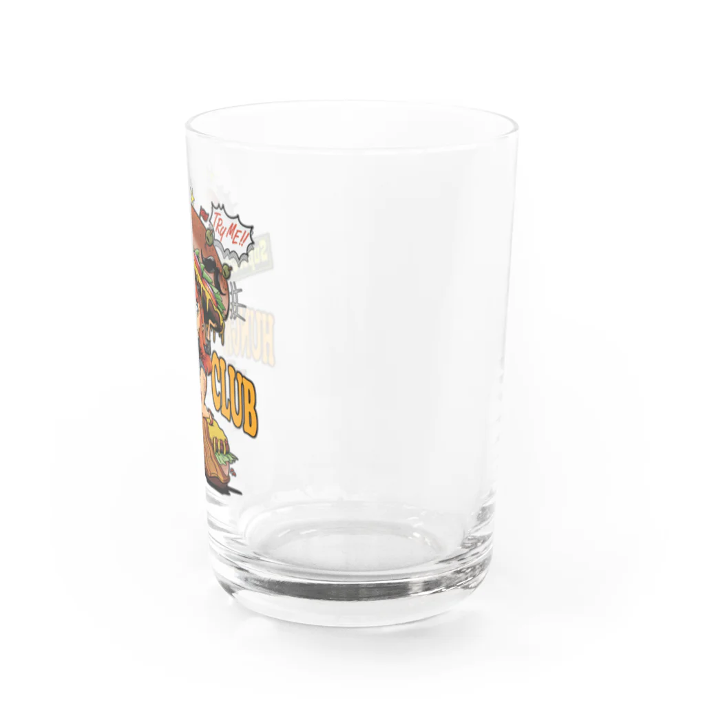 nidan-illustrationの"HUNGRY CLUB" Water Glass :right