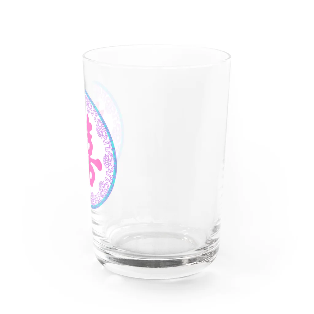 鳴くよメジロのゆめかわ双喜紋・丸 Water Glass :right