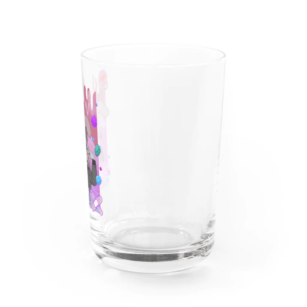 ムッチッパのうさぎ頭の病みかわセーラー少女 Water Glass :right