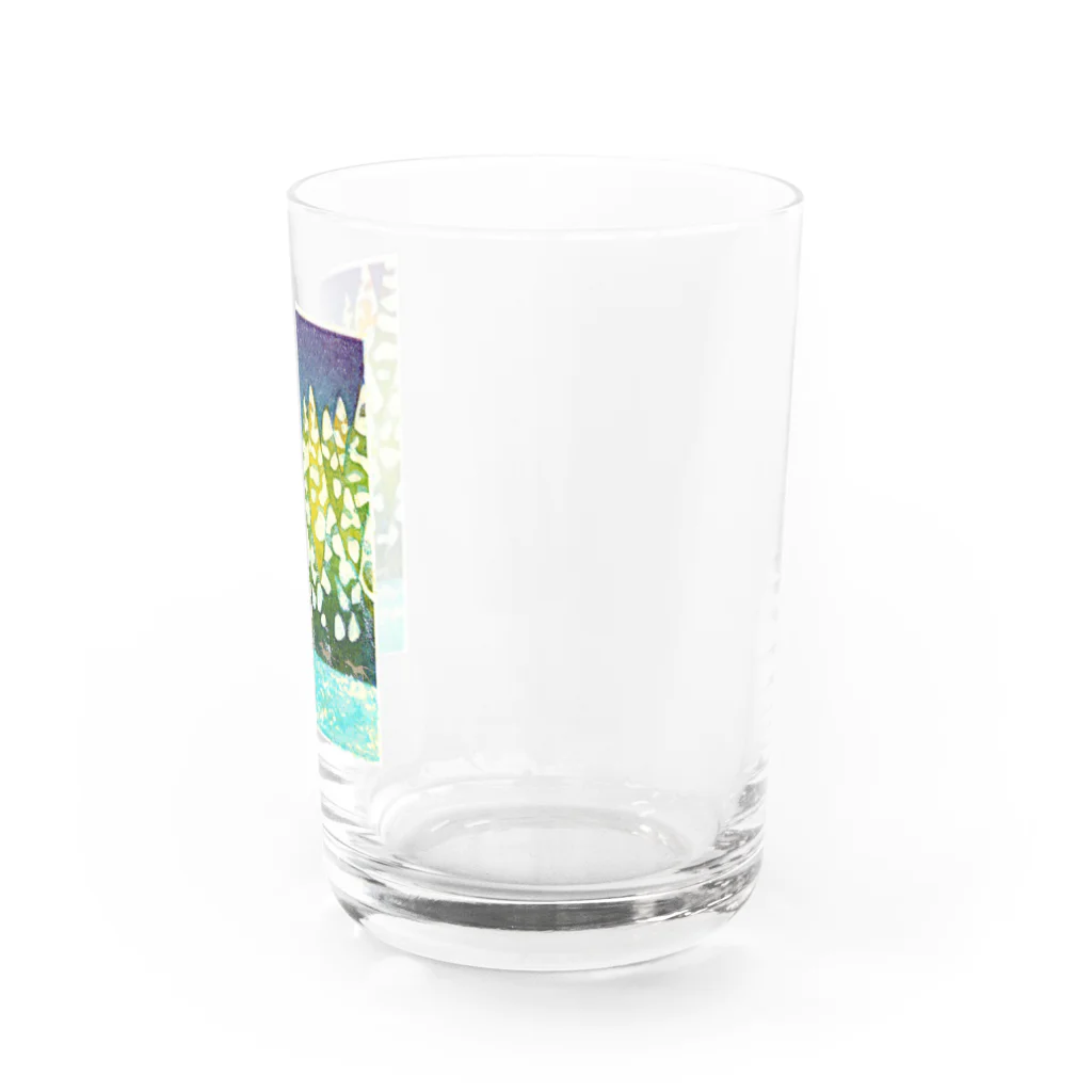 版画舎かちの【shijima】…雪景色に馬… Water Glass :right