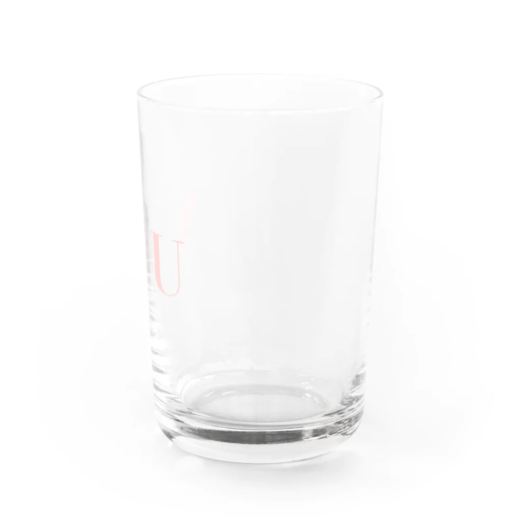 ビション好きなおうちあそびのY♡U  Water Glass :right