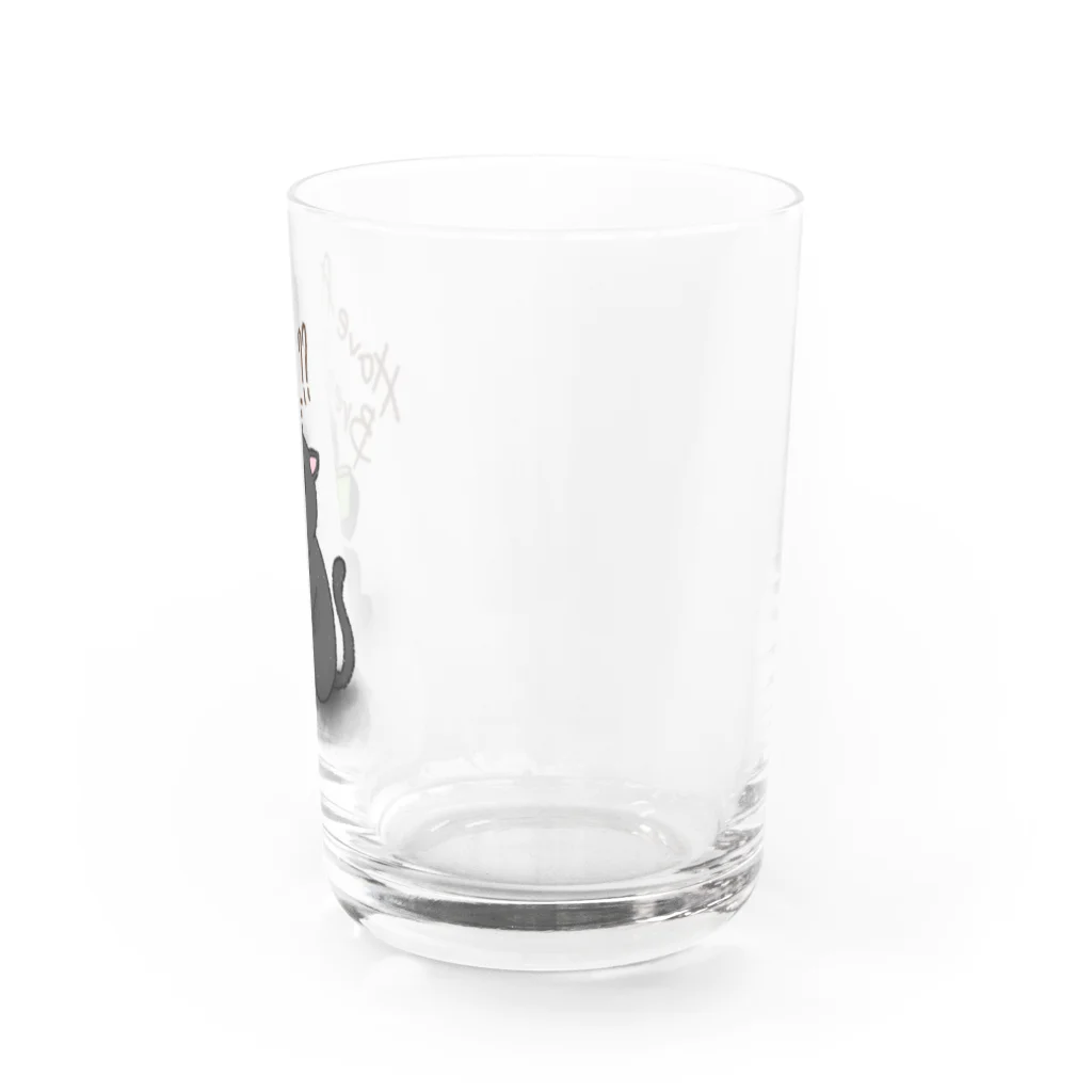 ぐらさんくろねこのくろねことこーひー Water Glass :right