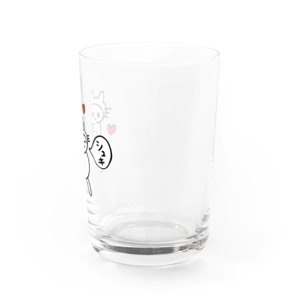 着ぐるみねこの着ぐるみねこ Water Glass :right