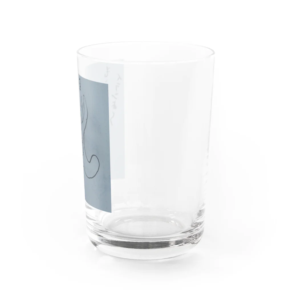 らくがき屋みやこのお友だちの山田くん Water Glass :right
