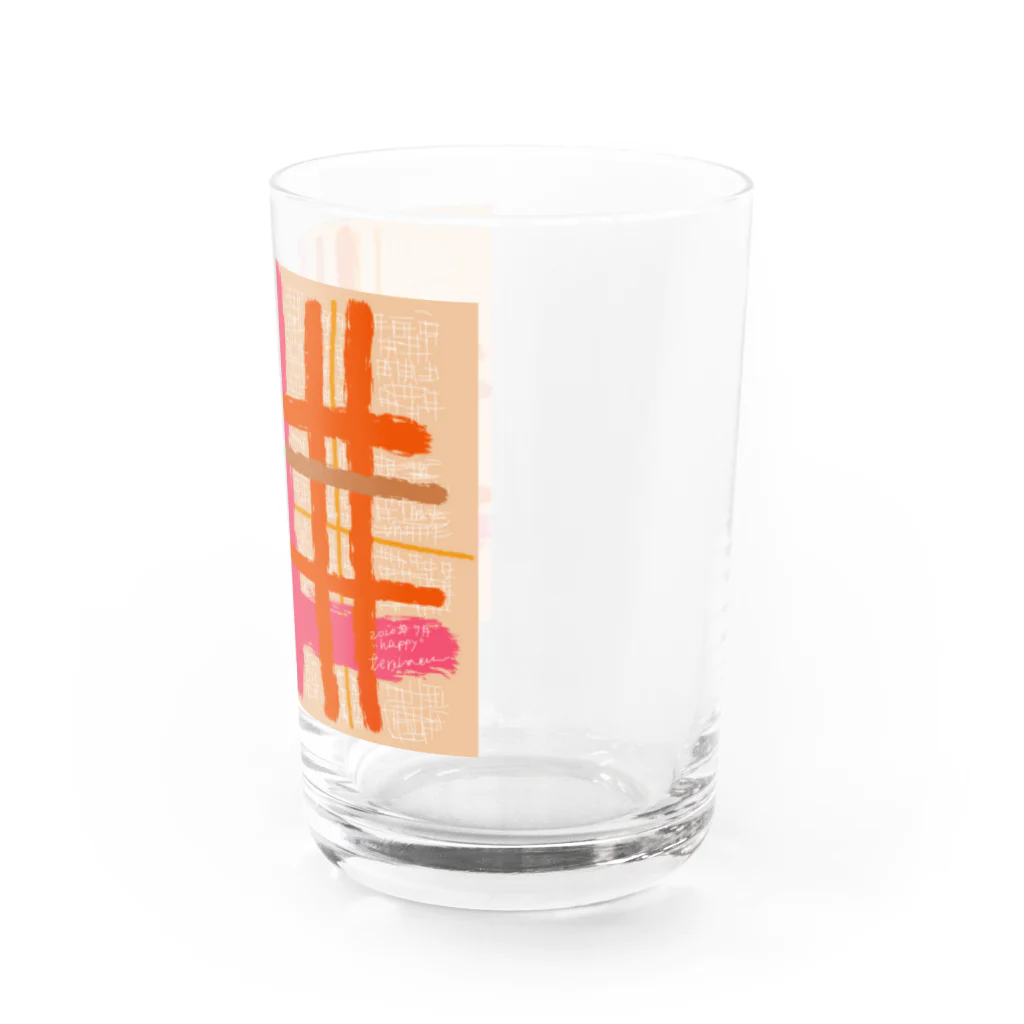 terihaeruの「HAPPY」 Water Glass :right