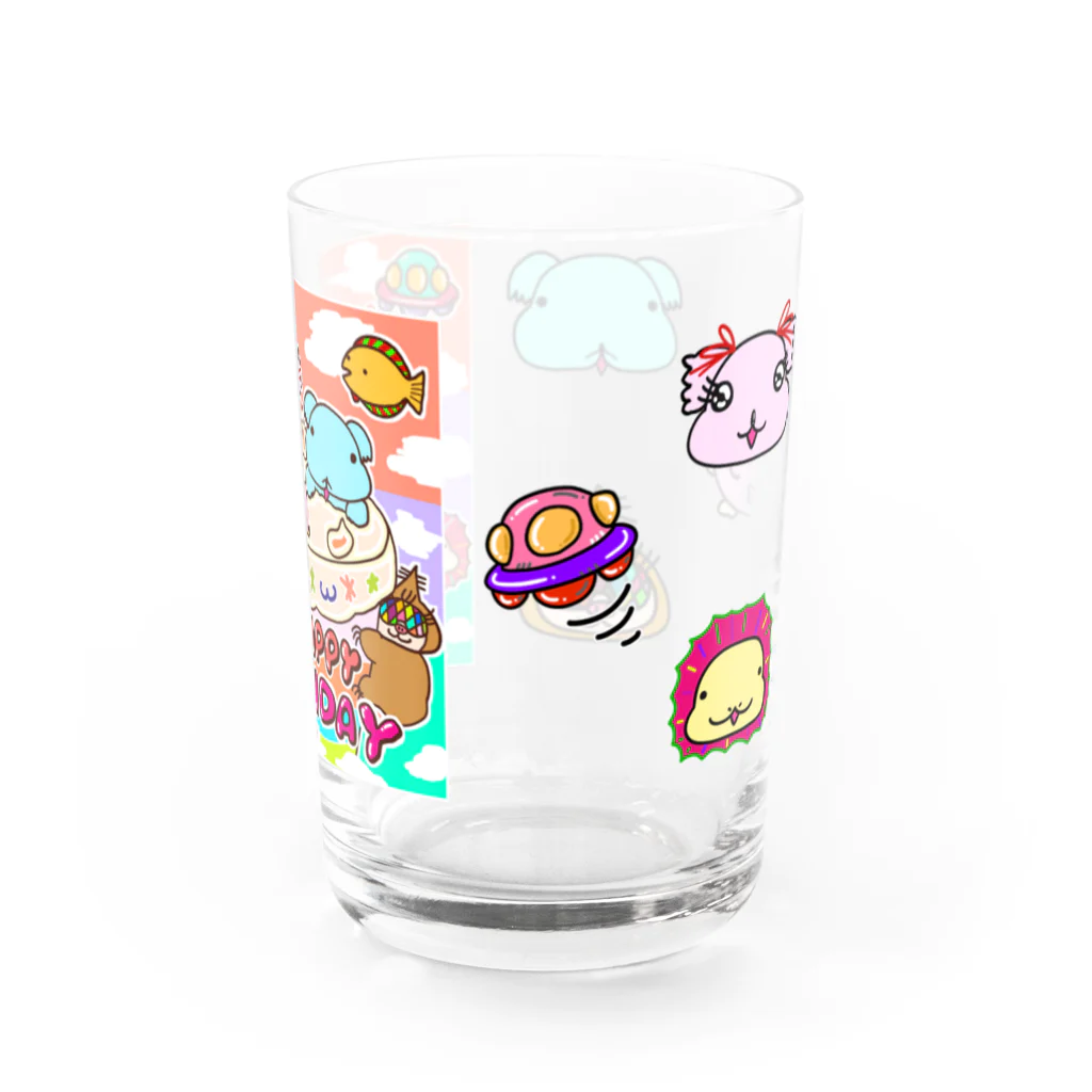 まるちょ屋のおっぱっぴーバースデー☆ Water Glass :right