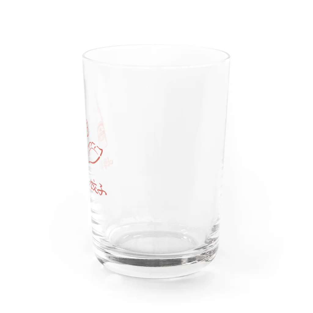水泳倶楽部のビールと餃子 Water Glass :right