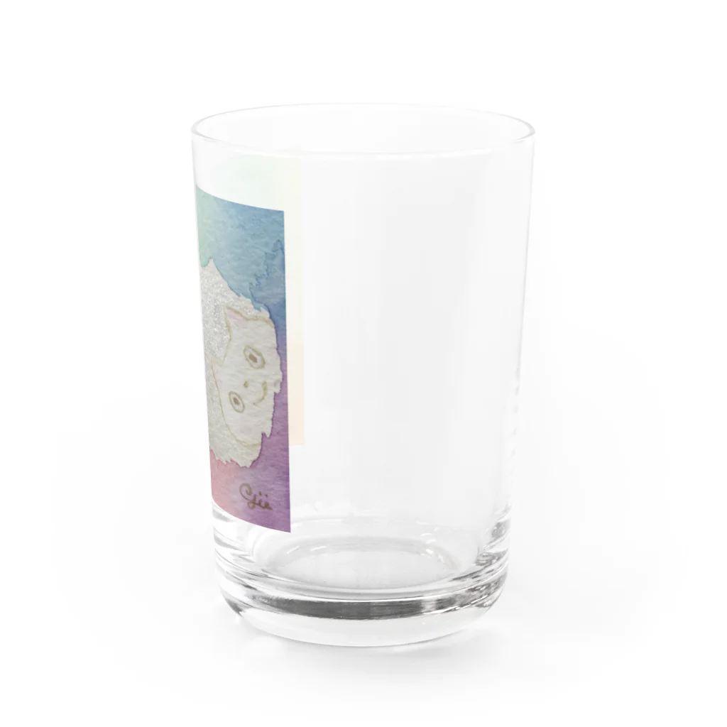 Link∞artのぴょっこり猫さん Water Glass :right