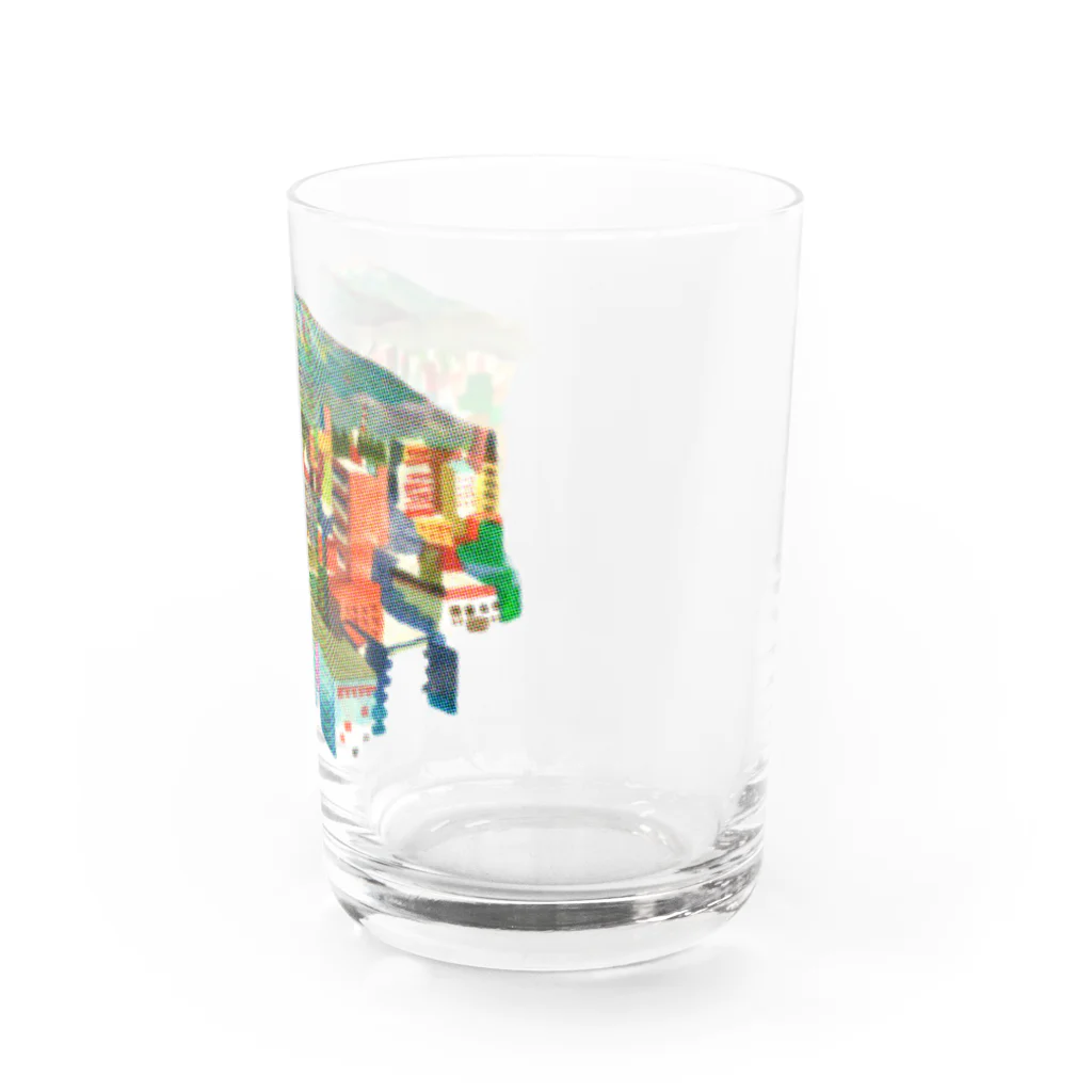 惑星2815の山の見えるまち Water Glass :right