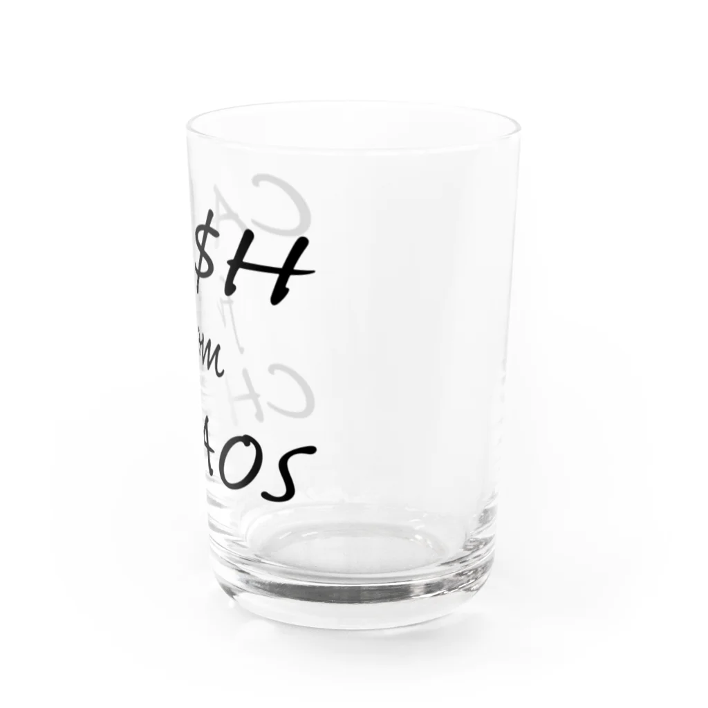 Generousのcash from chaos Water Glass :right