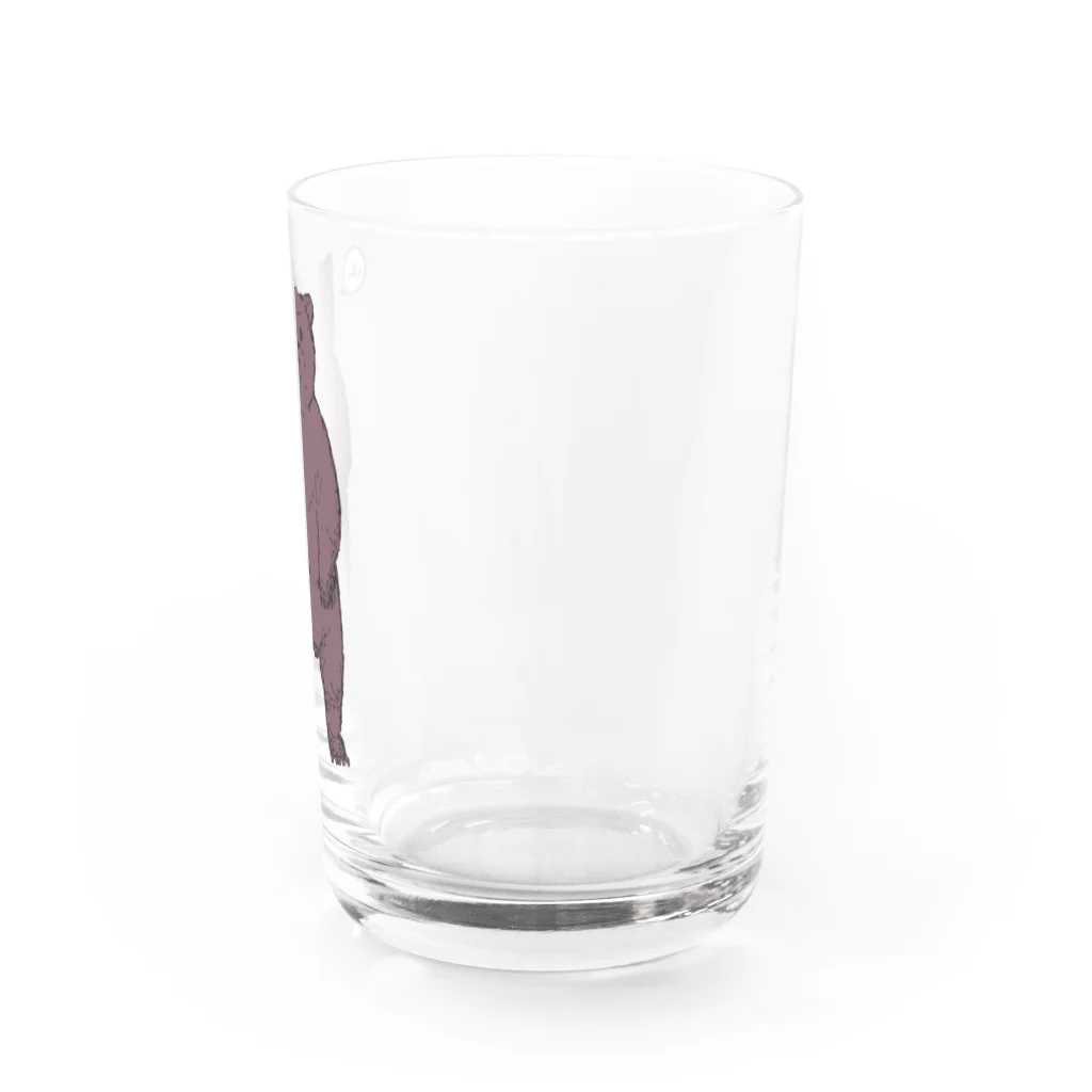 あらぶり屋のあいさつくまさん Water Glass :right