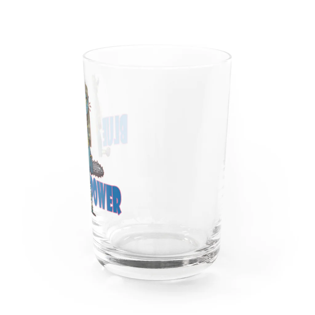 nidan-illustrationの“BLUE POWER” Water Glass :right