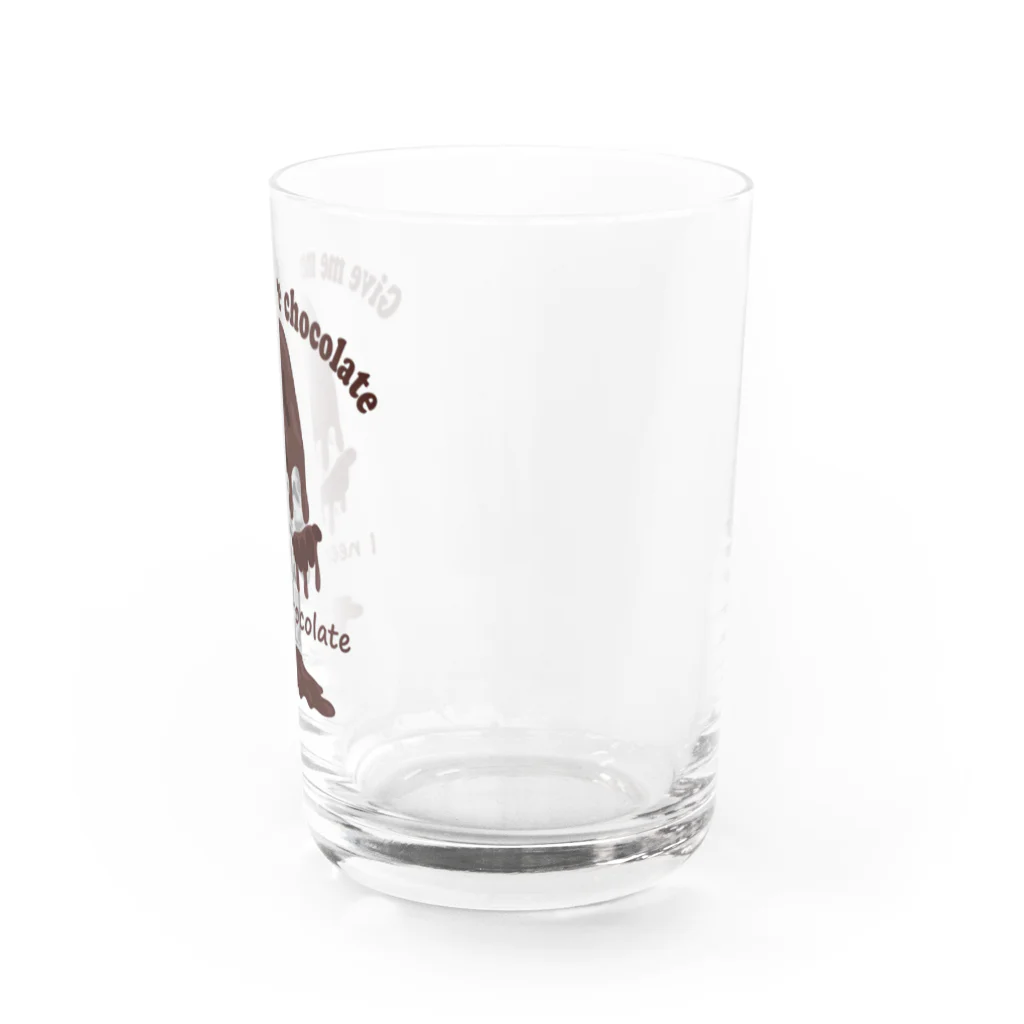 キッズモード某のとけチョコ男 Water Glass :right