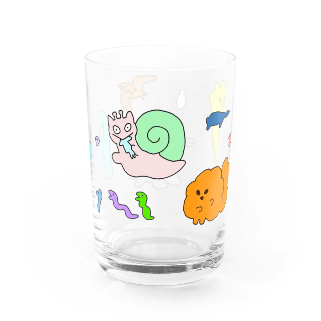 かなもけんのたこまつぺろんにょとともだち Water Glass :right