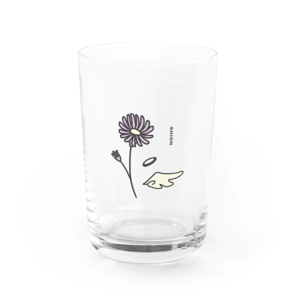 おんまゆずのシオン花柄 Water Glass :right