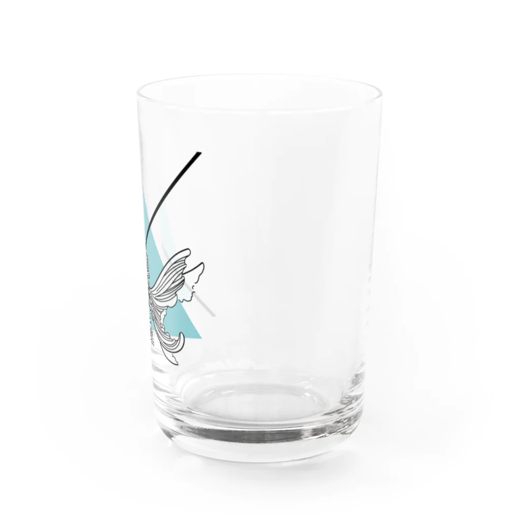 yamayamahanabanaのkingyo_bunno_ Water Glass :right