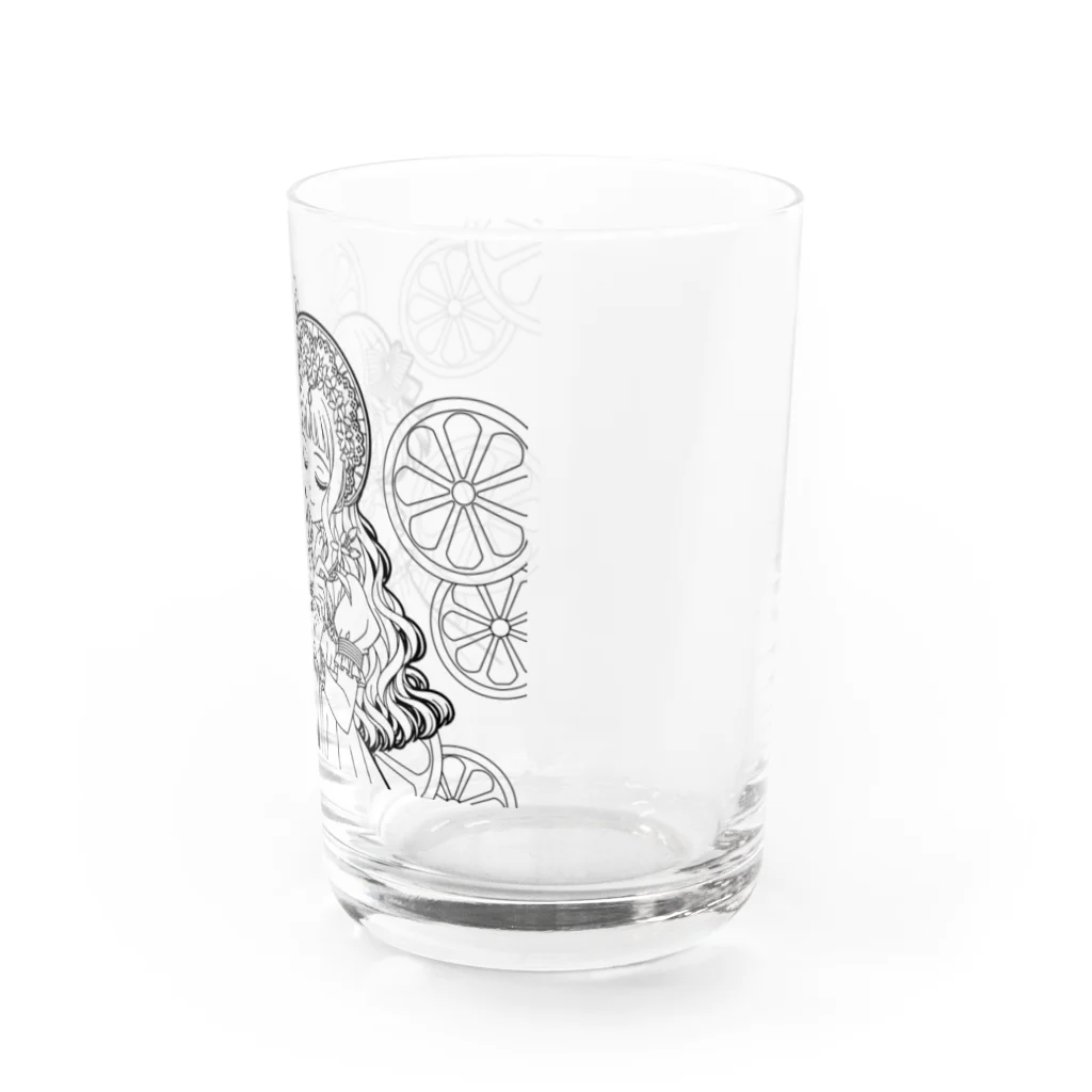 オペラのレモンの妖精（線画） Water Glass :right