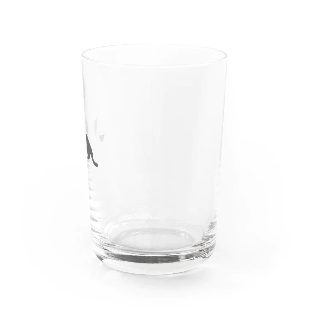 MOMOSUZUMEの黒猫さん Water Glass :right