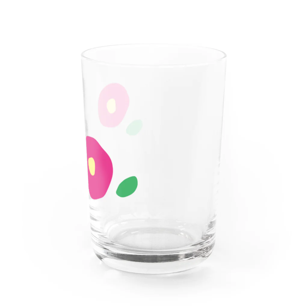 kozukuzukzの椿（濃ピンクふたつ） Water Glass :right