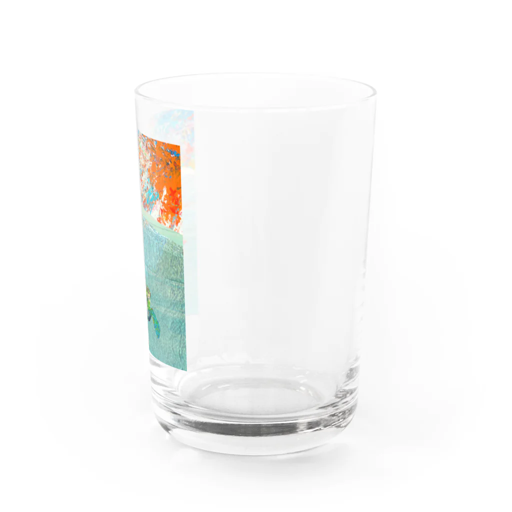 SUNRISE SOUNDのウミガメ Water Glass :right