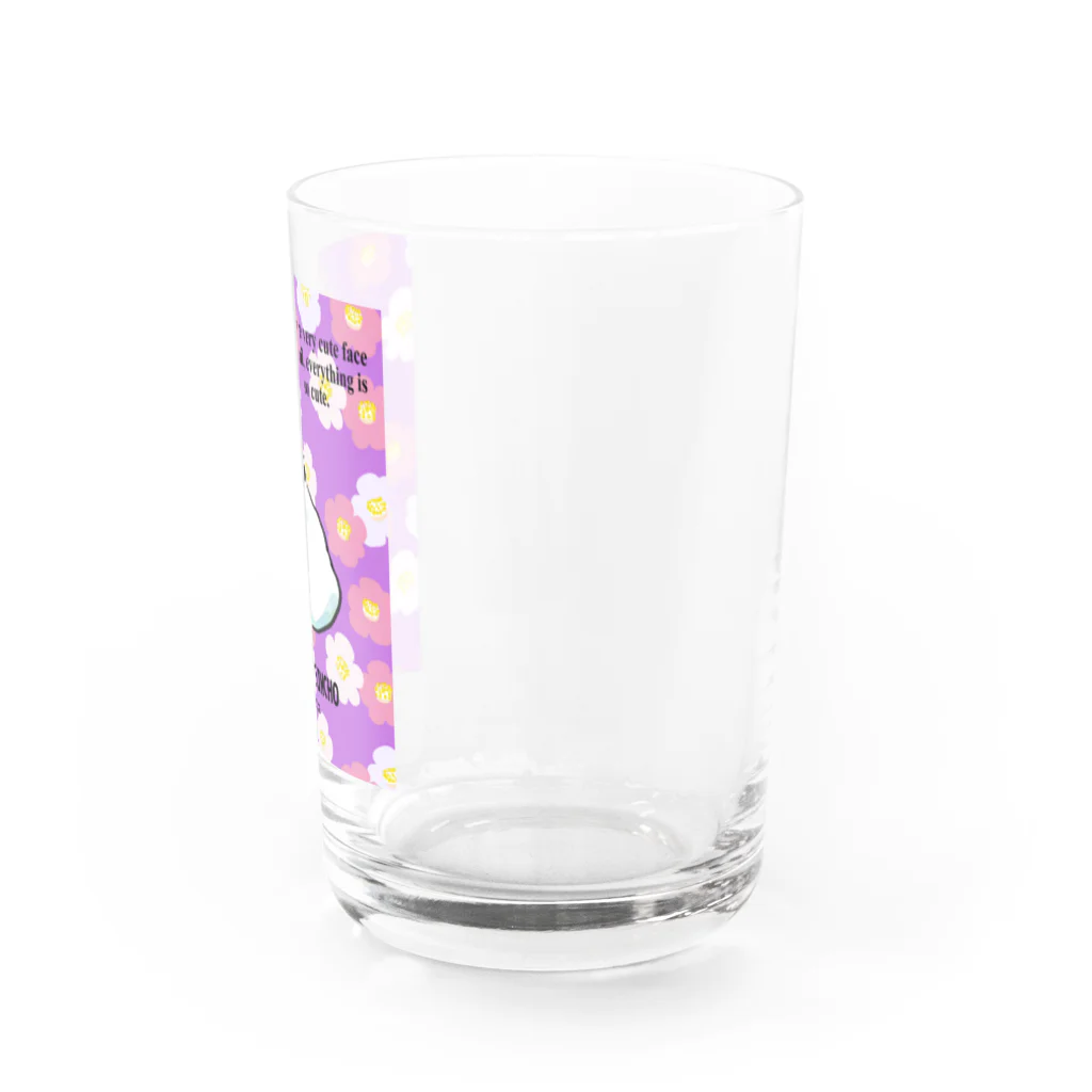 きよのとけてるモチ文鳥 Water Glass :right