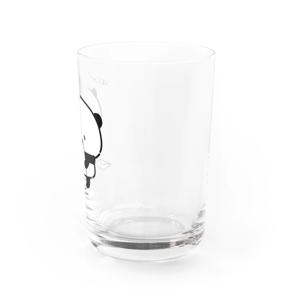 パンダのみみみのはにゃげ？ Water Glass :right