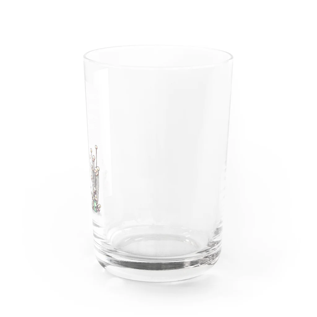 小さなおみやげやさん（SUZURI支店）のきのこと小人と時々カエル（えのき茸） Water Glass :right