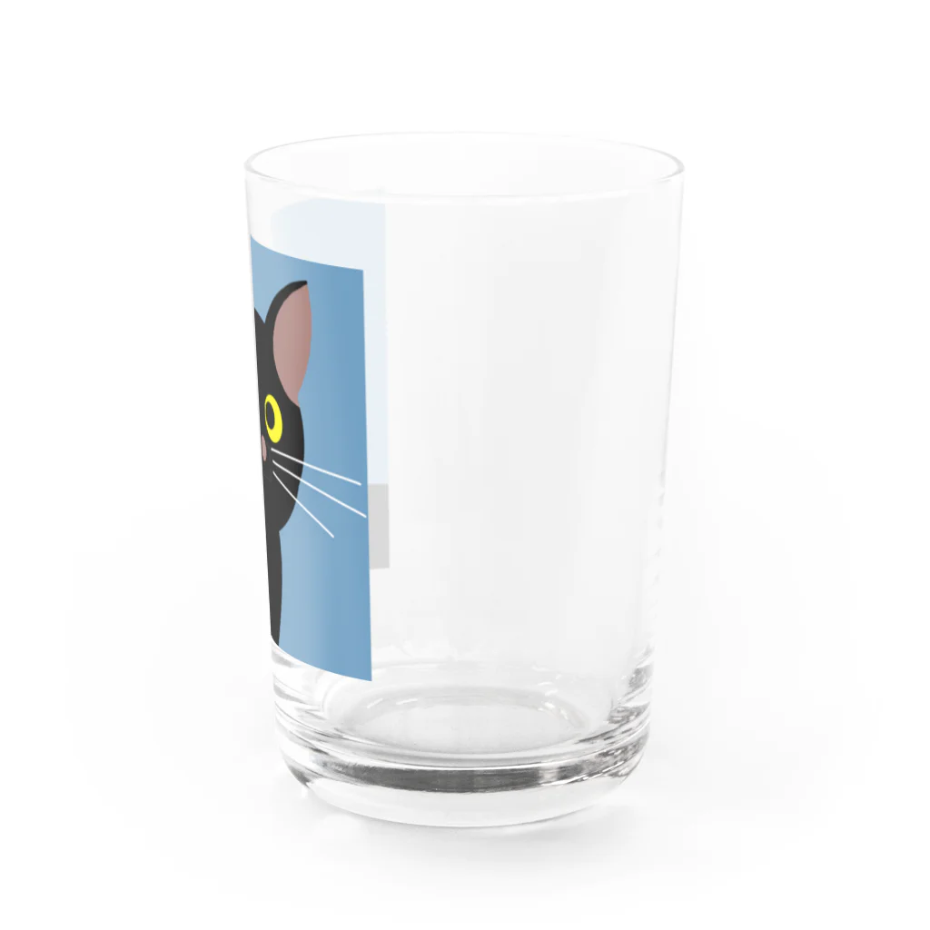 超みちるのブラックキャット Water Glass :right