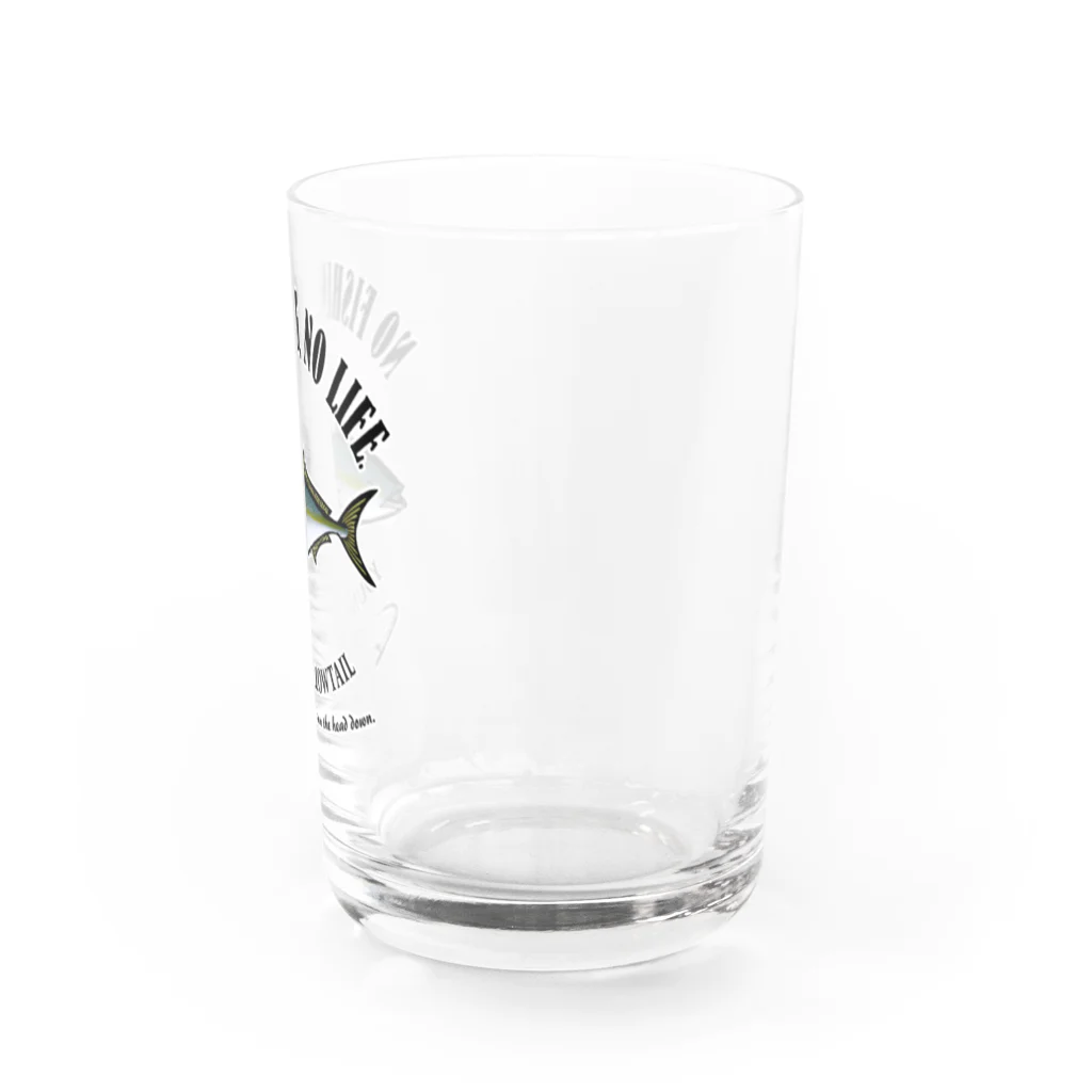 猫と釣り人のHAMACHI_EB_1CW Water Glass :right