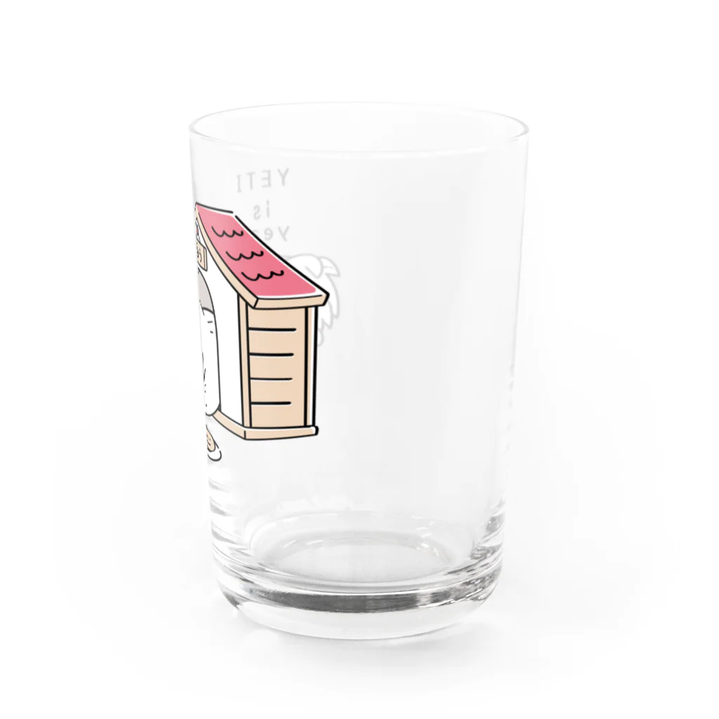 イラスト MONYAAT のCT112 YETI is yeahの家でお茶 Water Glass :right