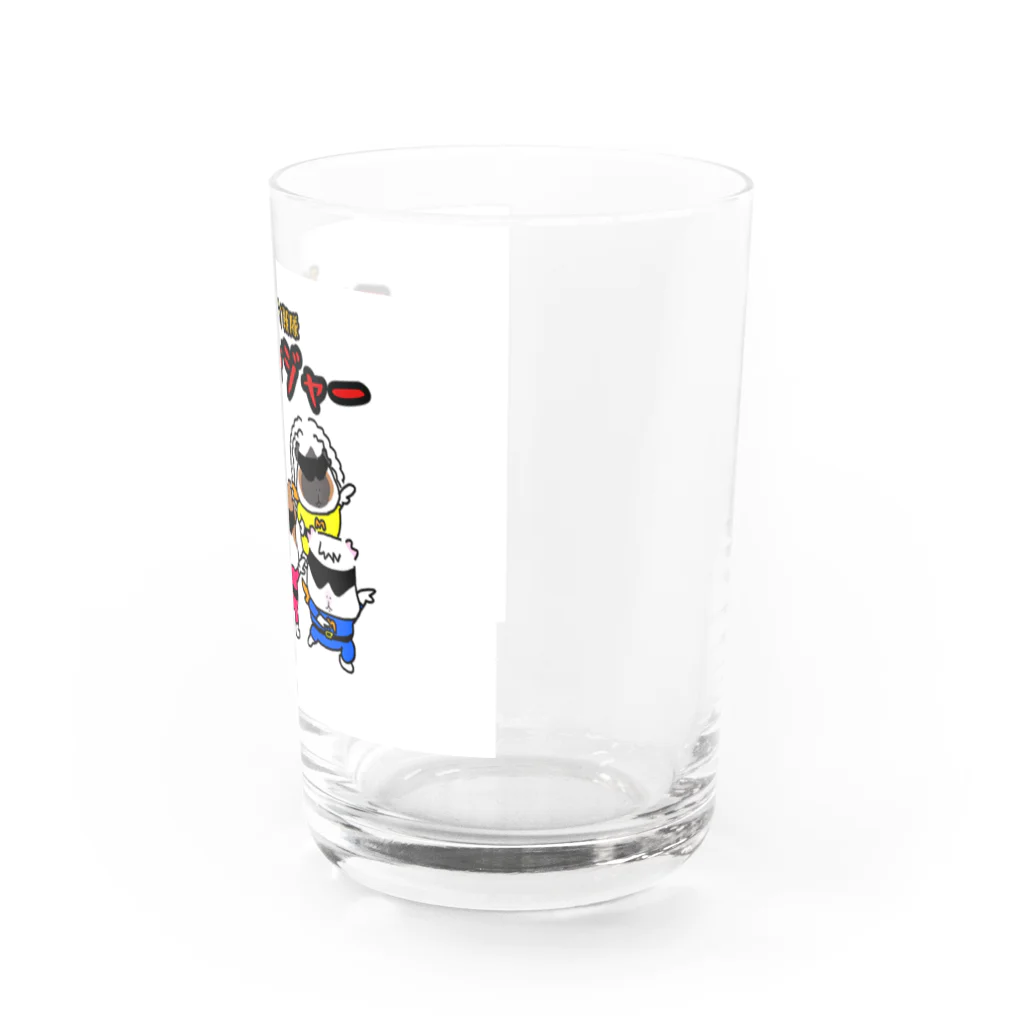 モルモットの帽子屋さん(雑貨もあり) ikura-toraのプイプイ戦隊モルレンジャー Water Glass :right