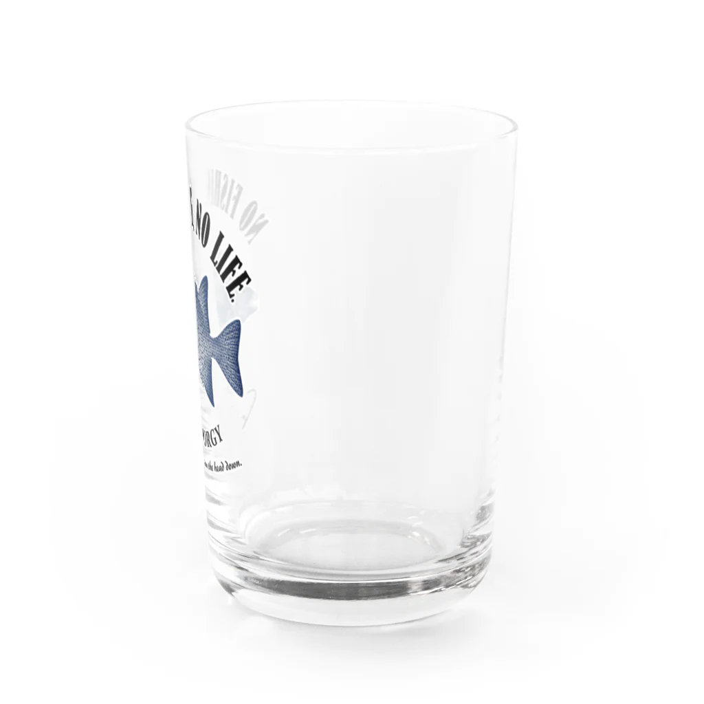 猫と釣り人のISHIGAKIDAI_EB_2CW Water Glass :right